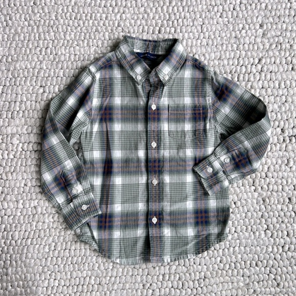 Janie and Jack plaid button down 3T